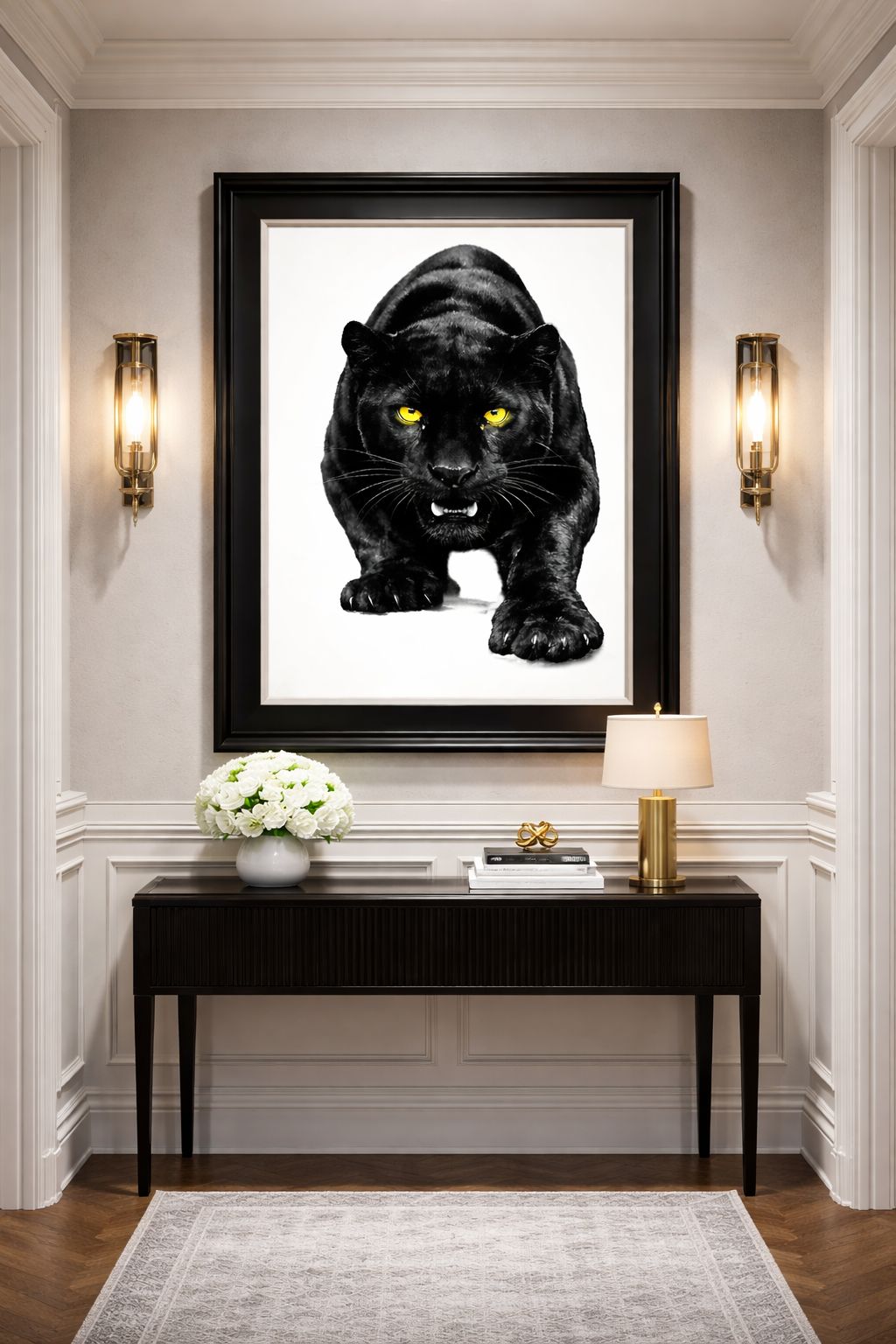 MAJESTIC BLACK PANTHER – Power on the Prowl Art Matte Print