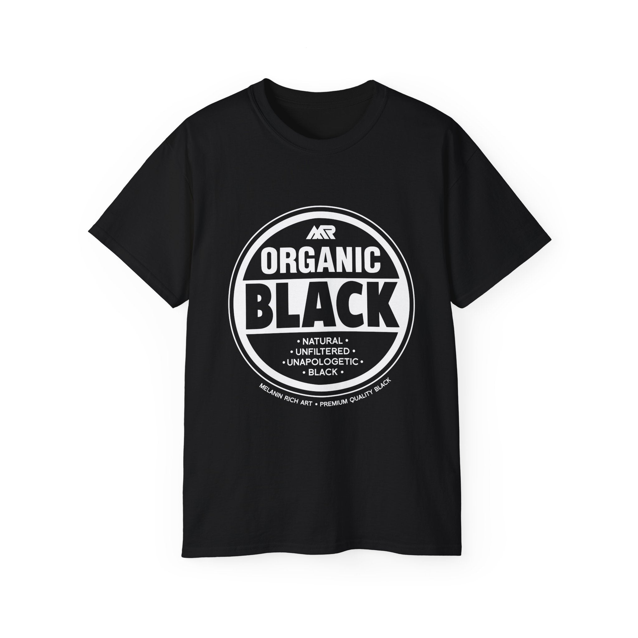 Afrocentric 'Organic Black' T-Shirt — Black Cultural Pride Tee