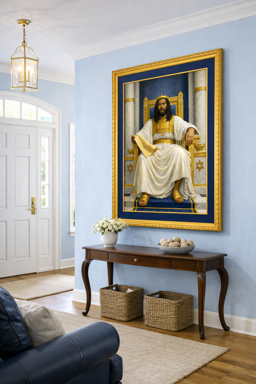 King Solomon – Throne of Wisdom Art Print