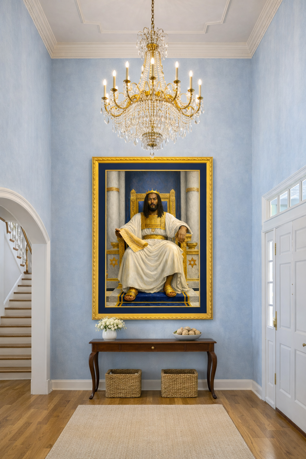 King Solomon – Throne of Wisdom Art Print