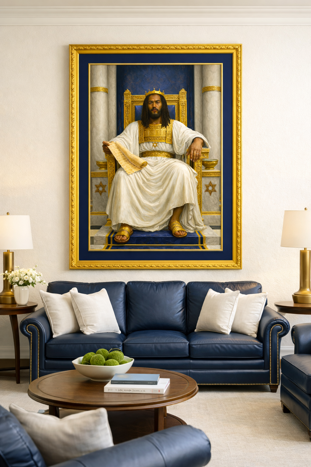 King Solomon – Throne of Wisdom Art Print