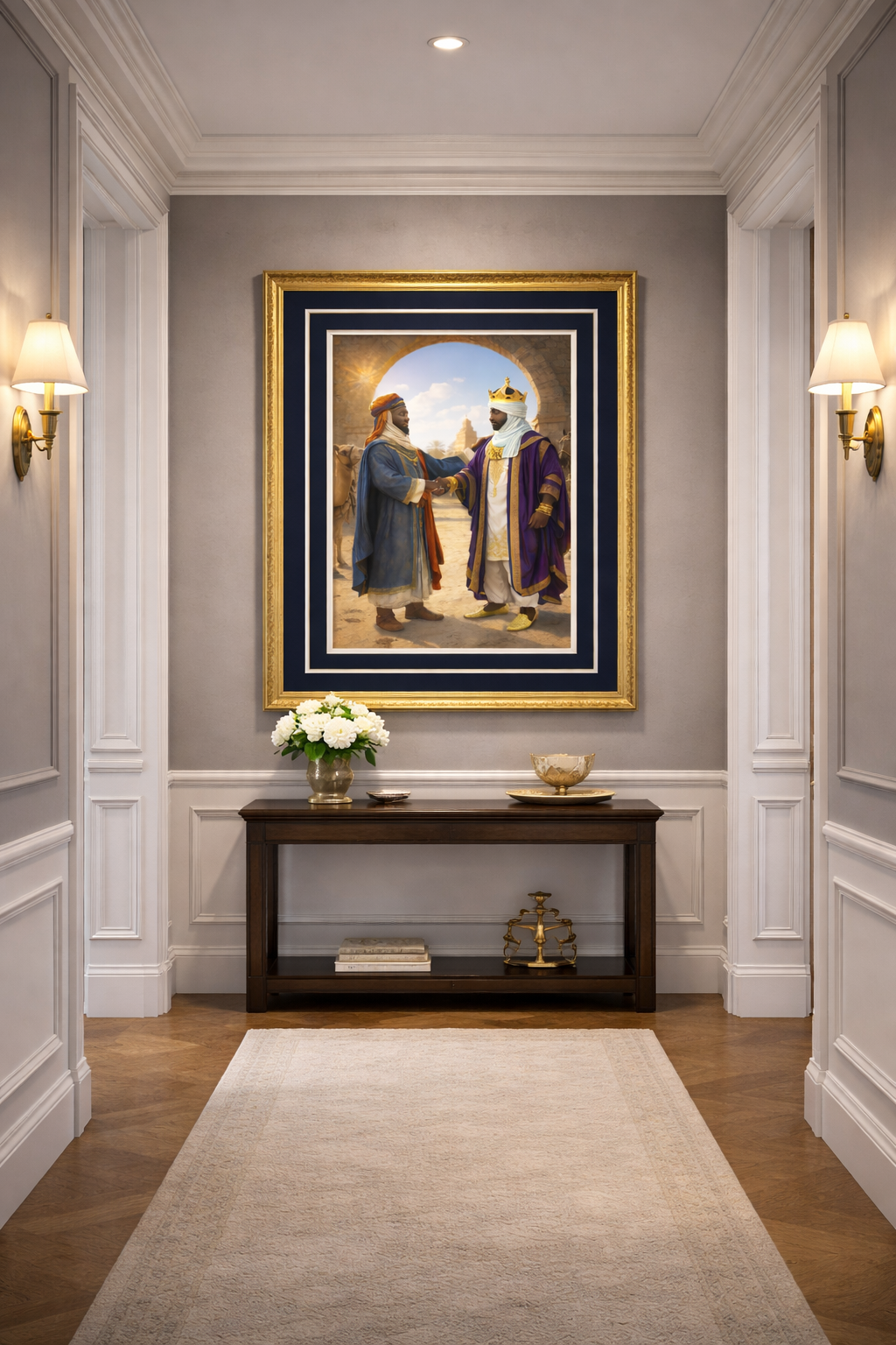 Mansa Musa & Abu Bakkari – The Farewell Before the Voyage Art Print Poster