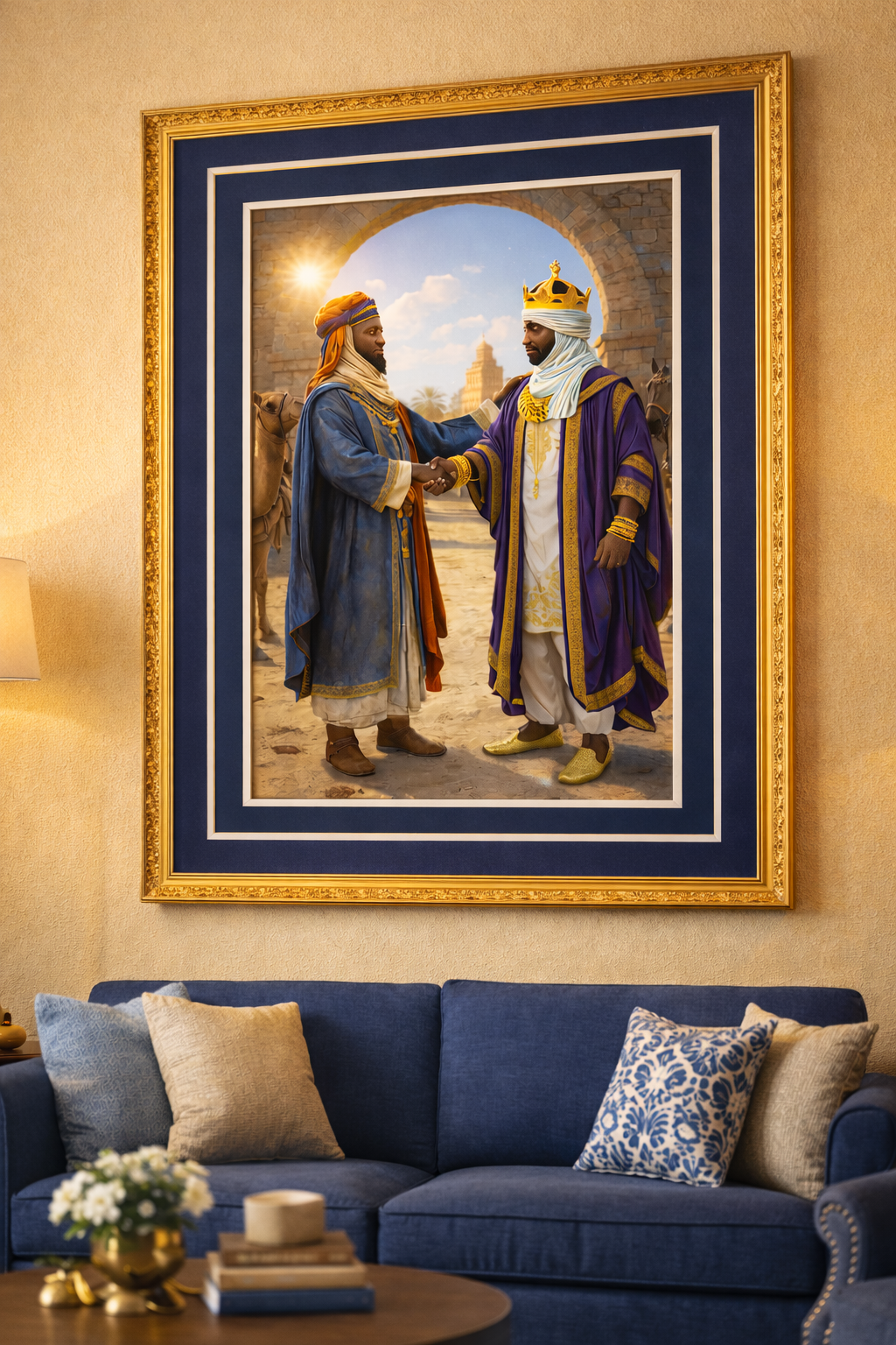 Mansa Musa & Abu Bakkari – The Farewell Before the Voyage Art Print Poster
