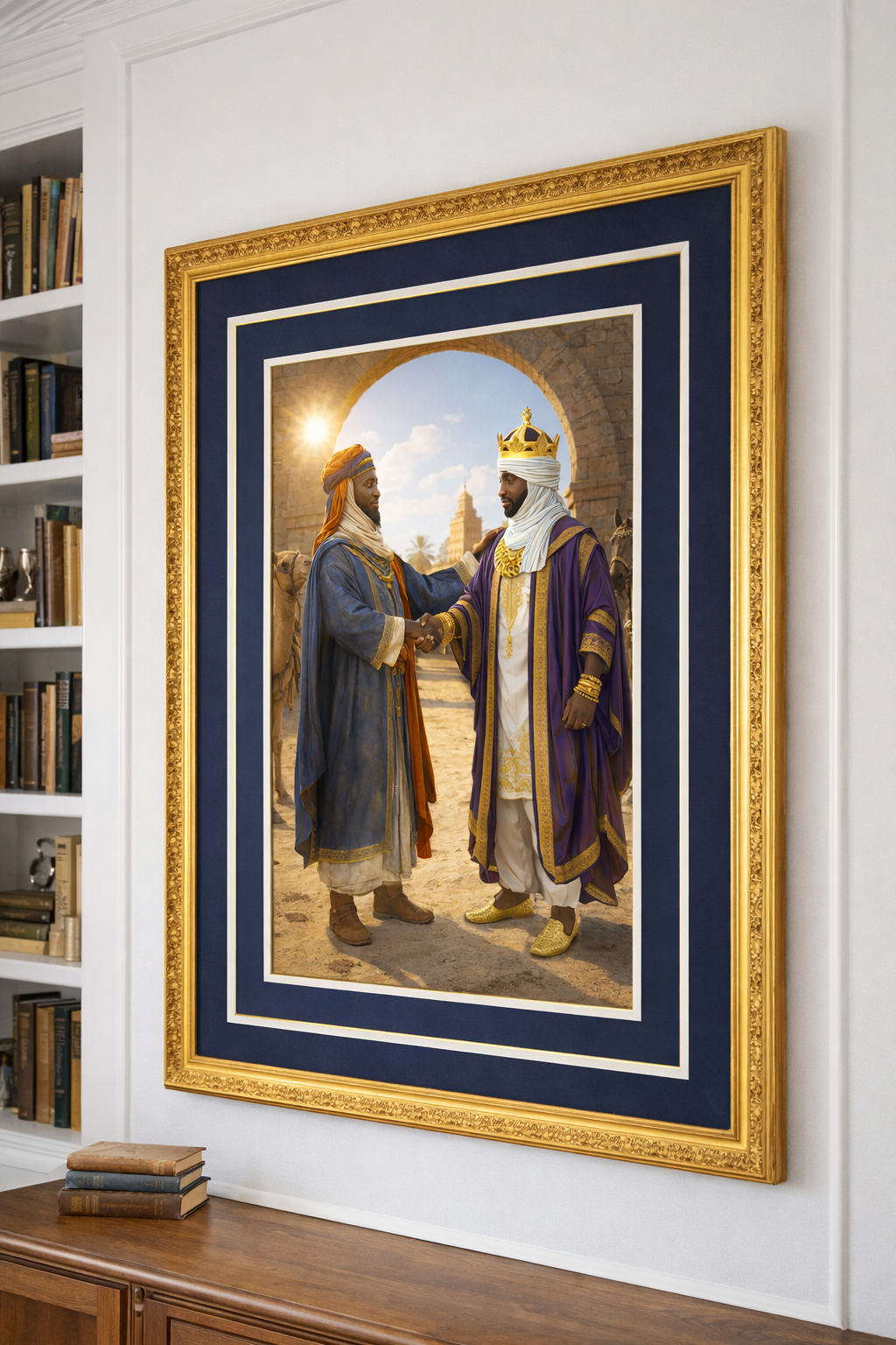 Mansa Musa & Abu Bakkari – The Farewell Before the Voyage Art Print Poster