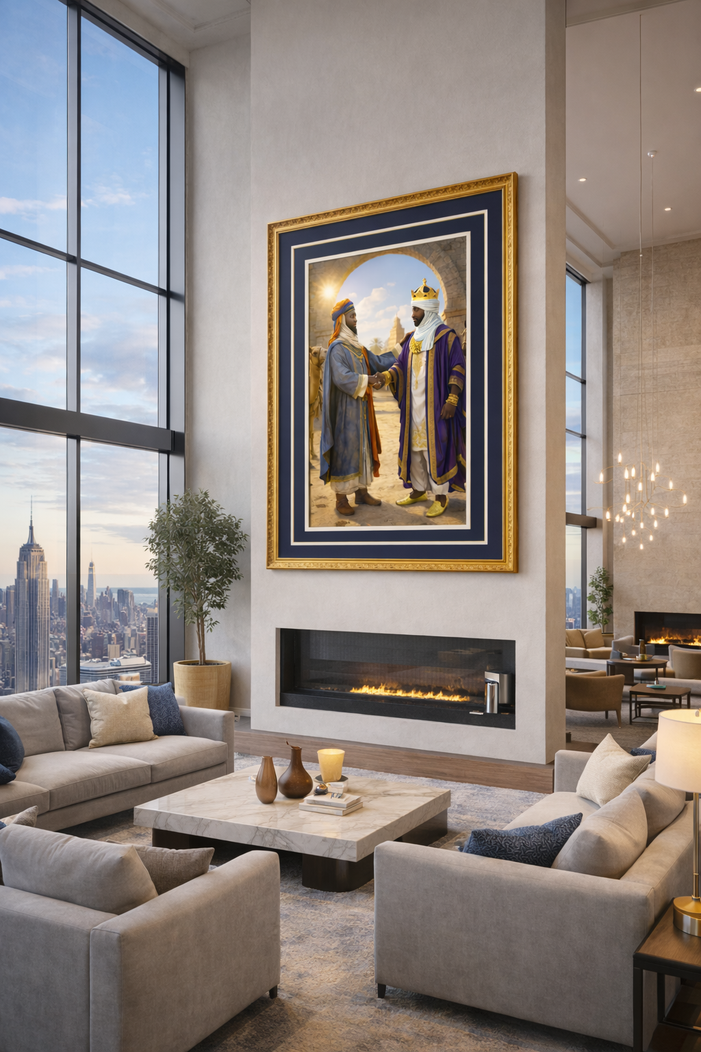 Mansa Musa & Abu Bakkari – The Farewell Before the Voyage Art Print Poster