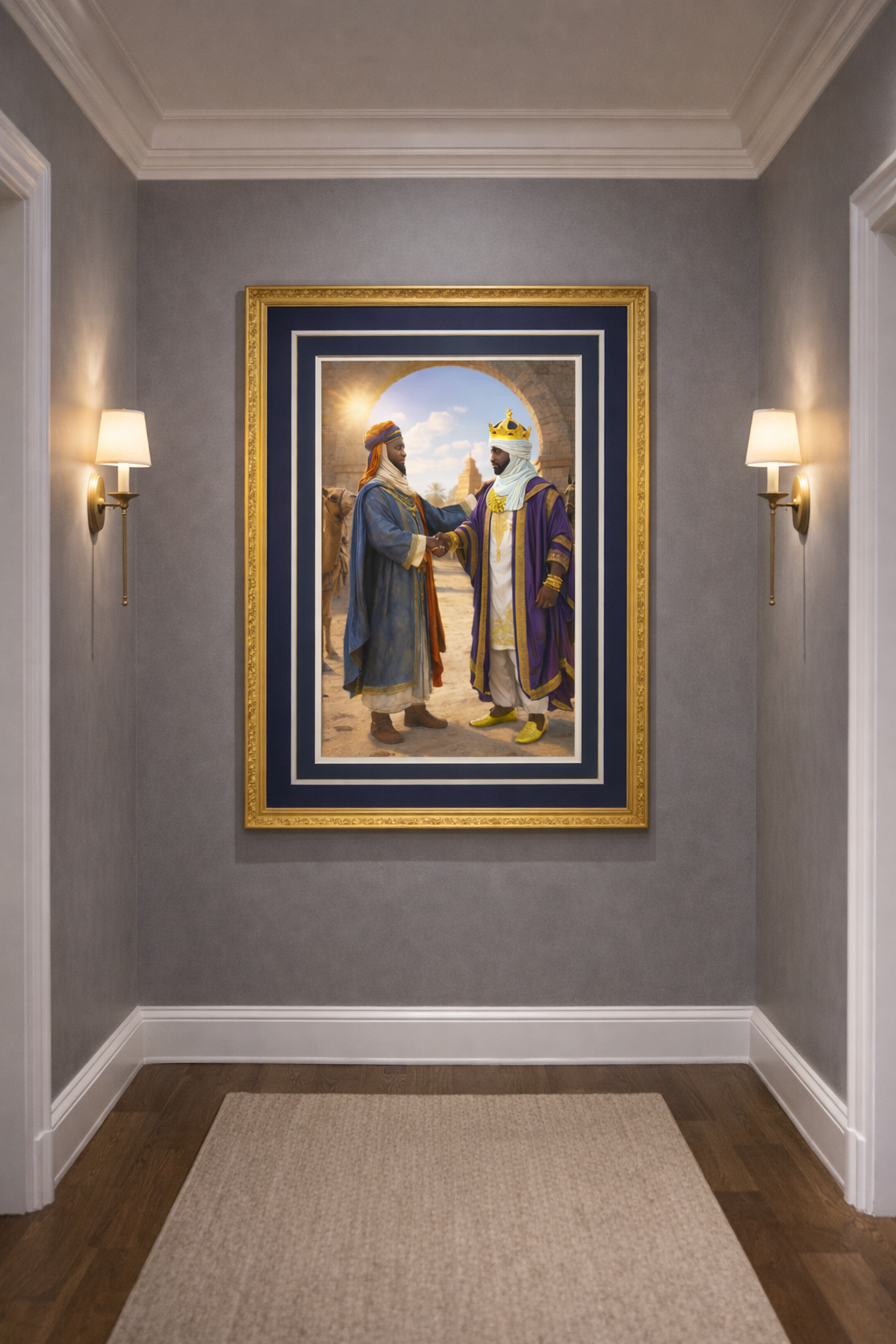 Mansa Musa & Abu Bakkari – The Farewell Before the Voyage Art Print Poster