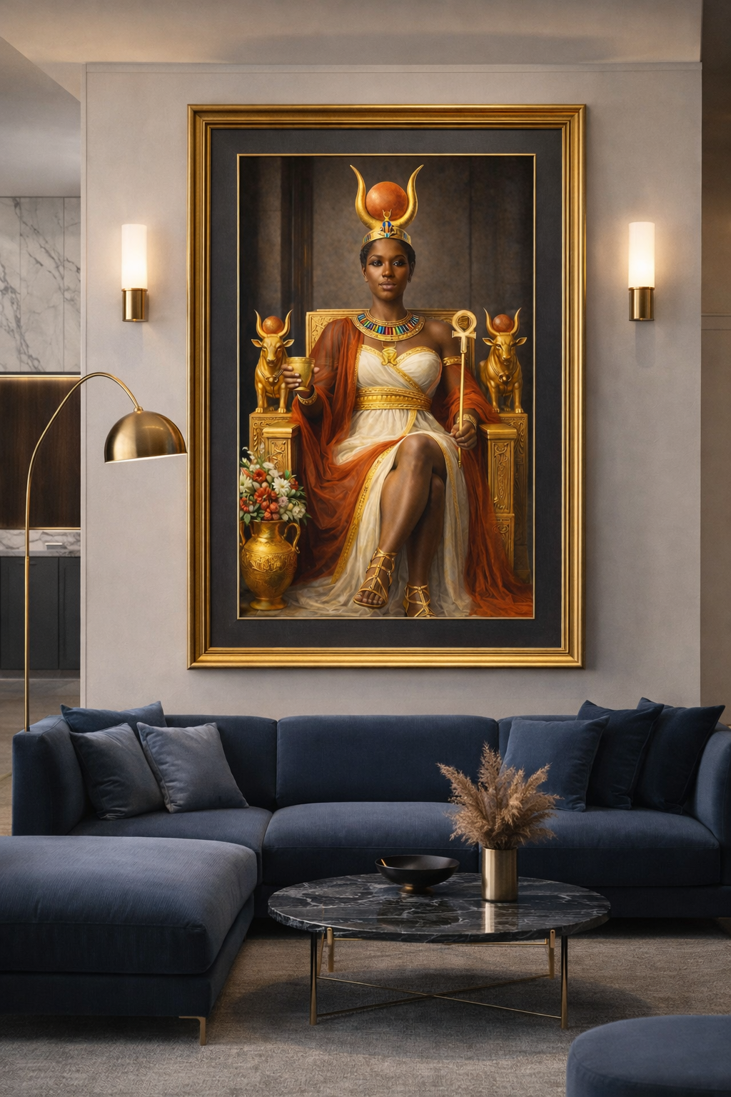 Hathor Goddess of Divine Love Art Print Poster