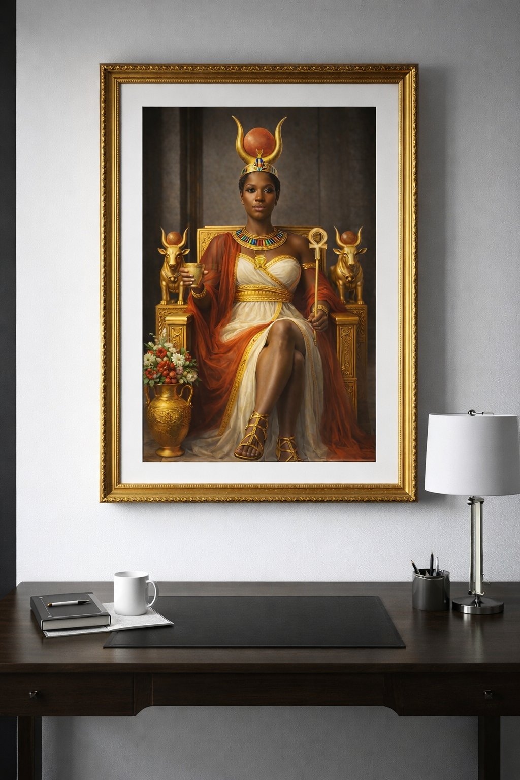 Hathor Goddess of Divine Love Art Print Poster