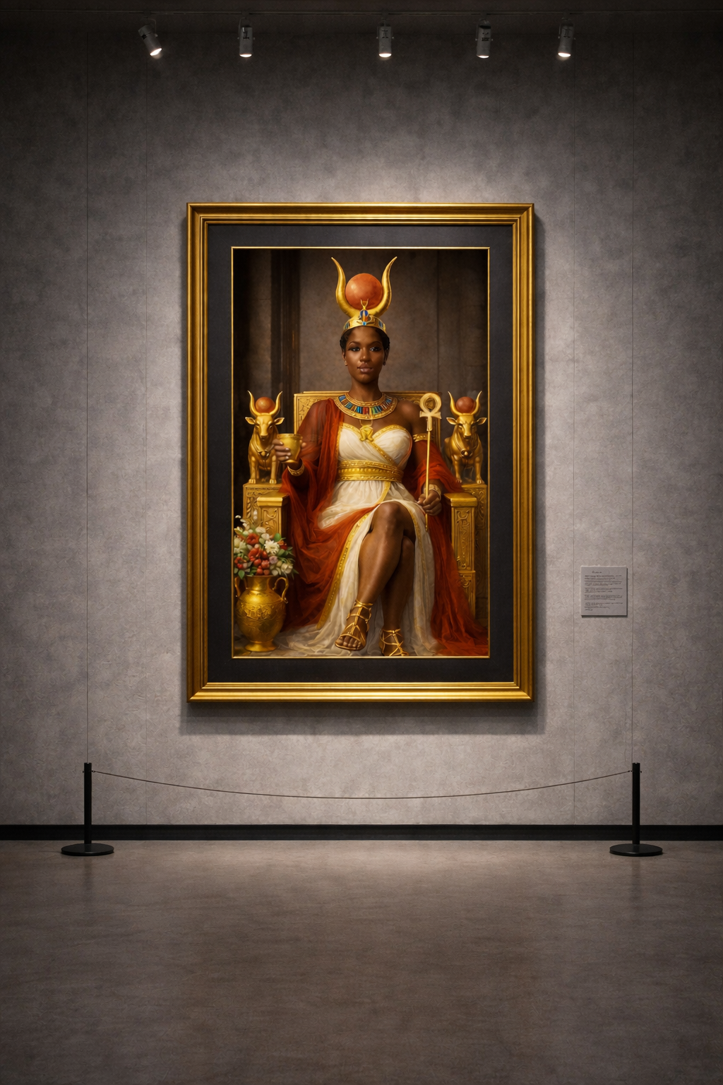 Hathor Goddess of Divine Love Art Print Poster