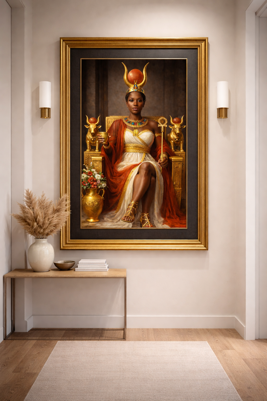 Hathor Goddess of Divine Love Art Print Poster