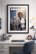 Dream Big – Future Innovator Black Boys Inspirational Art Print Poster