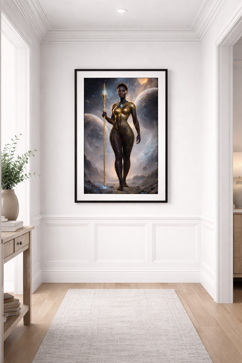 Creator Of Worlds – Cosmic Divine Feminine Art Print Matte Posters