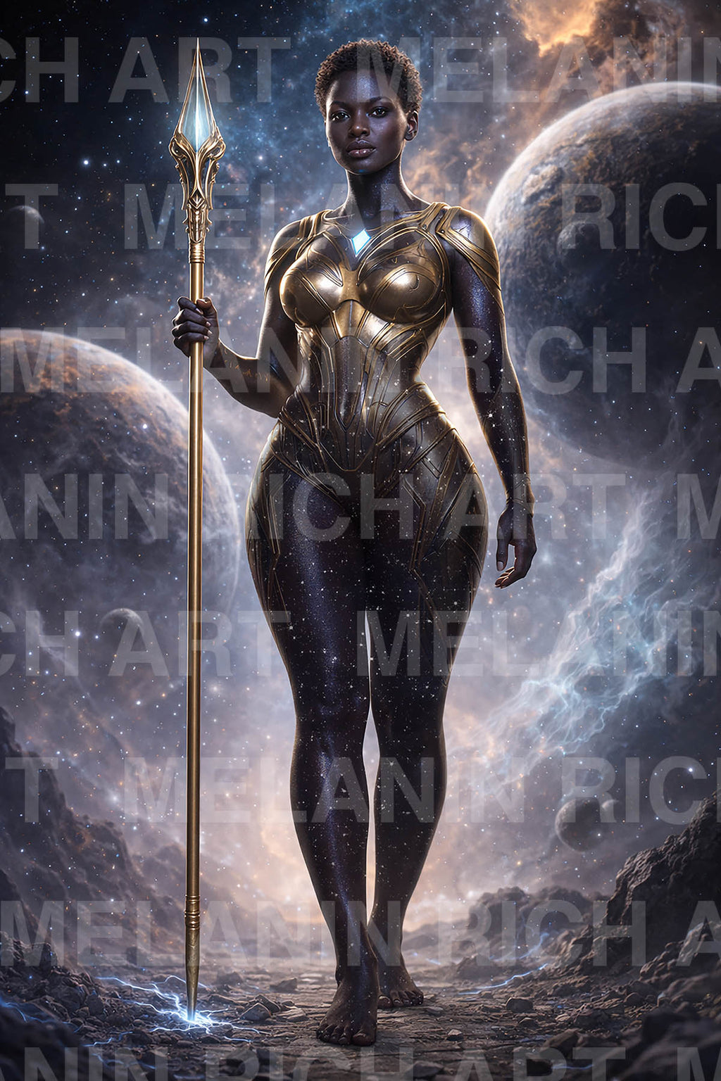 Creator Of Worlds – Cosmic Divine Feminine Art Print Matte Posters