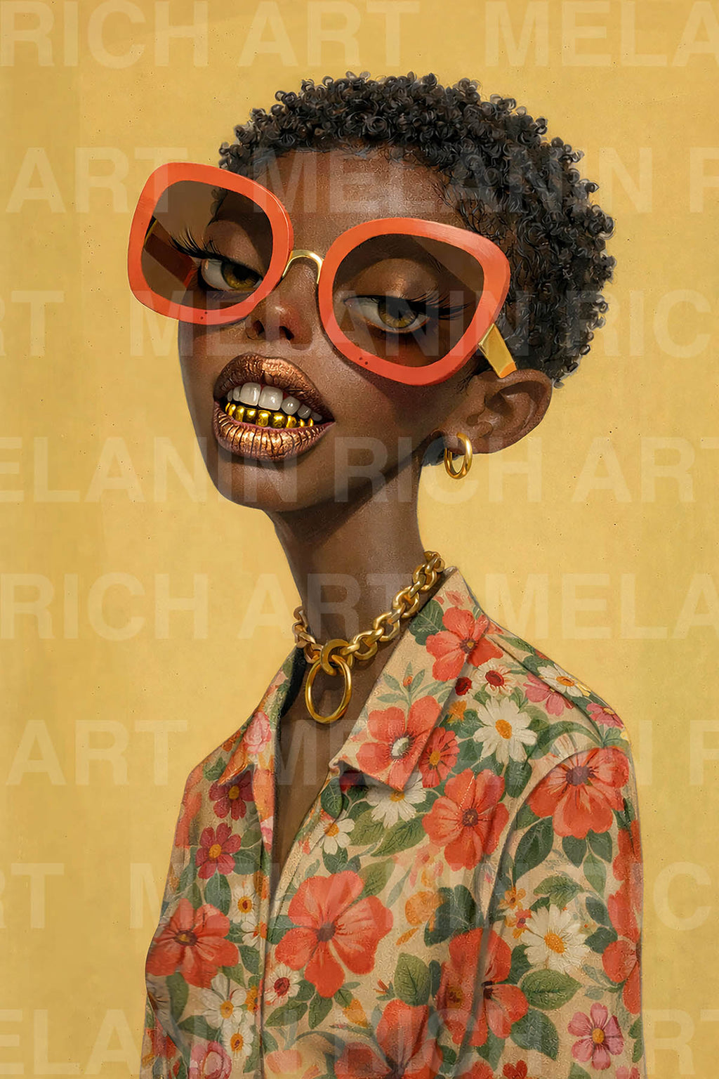 Fly Girl – Golden Confidence Art Print Matte Posters