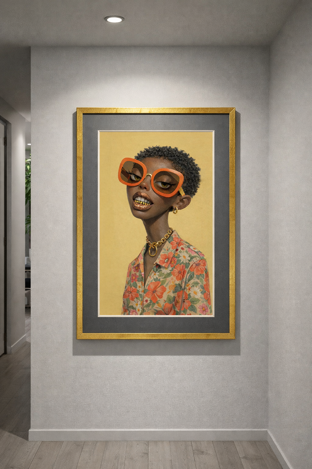 Fly Girl – Golden Confidence Art Print Matte Posters