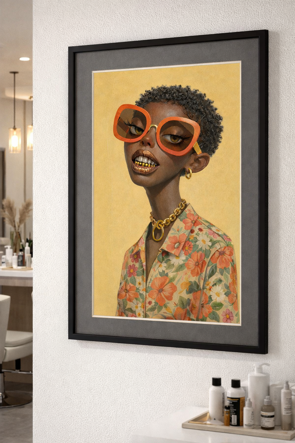 Fly Girl – Golden Confidence Art Print Matte Posters