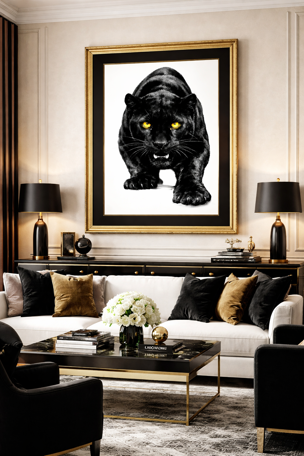 MAJESTIC BLACK PANTHER – Power on the Prowl Art Matte Print Posters