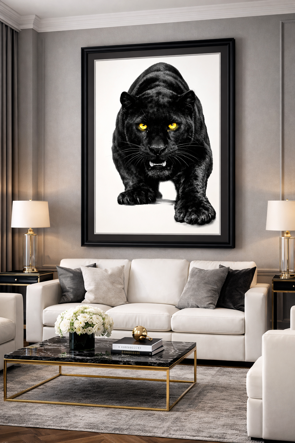 MAJESTIC BLACK PANTHER – Power on the Prowl Art Matte Print Posters