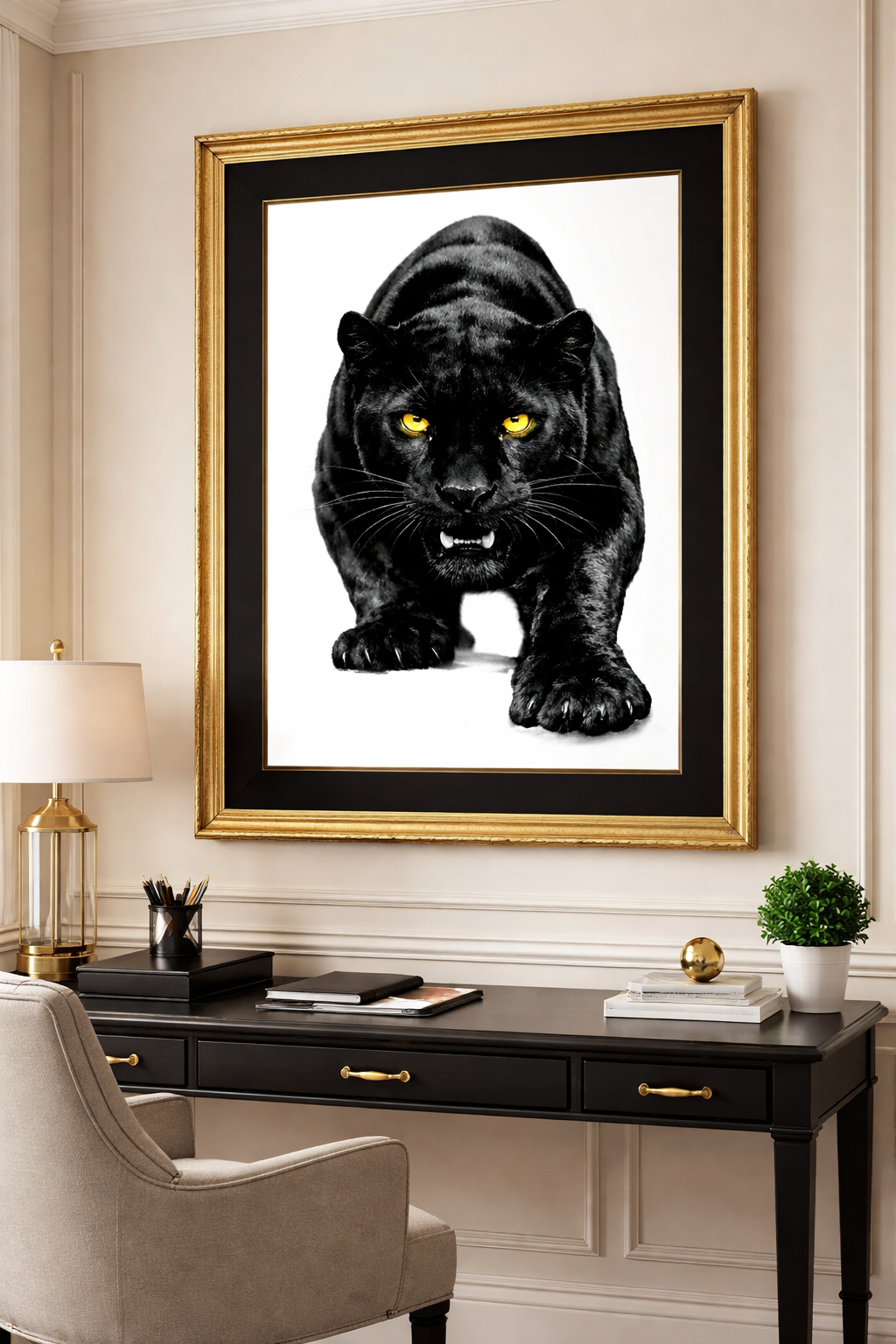 MAJESTIC BLACK PANTHER – Power on the Prowl Art Matte Print Posters