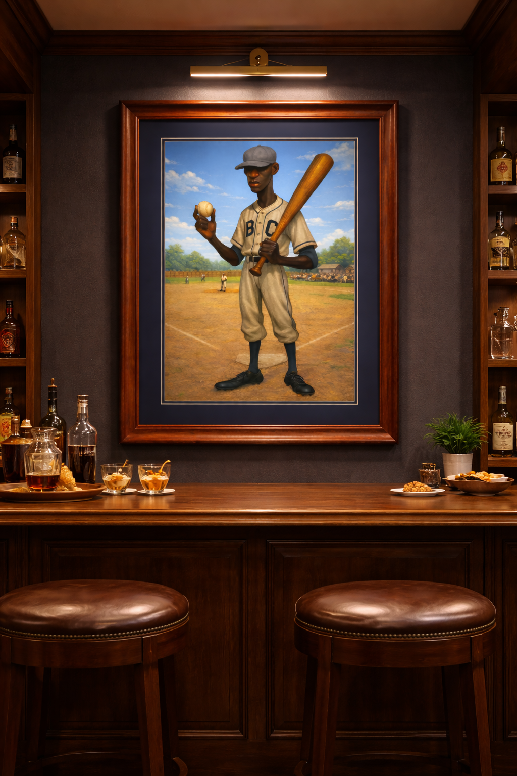 SPIRIT OF THE NEGRO LEAGUE LEGENDS – Vintage Baseball Heritage Art Print