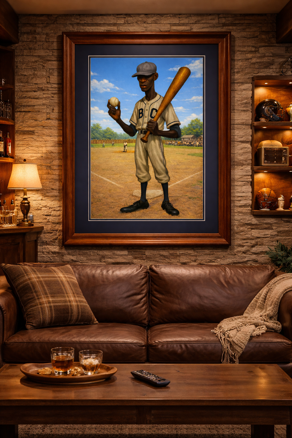 SPIRIT OF THE NEGRO LEAGUE LEGENDS – Vintage Baseball Heritage Art Print