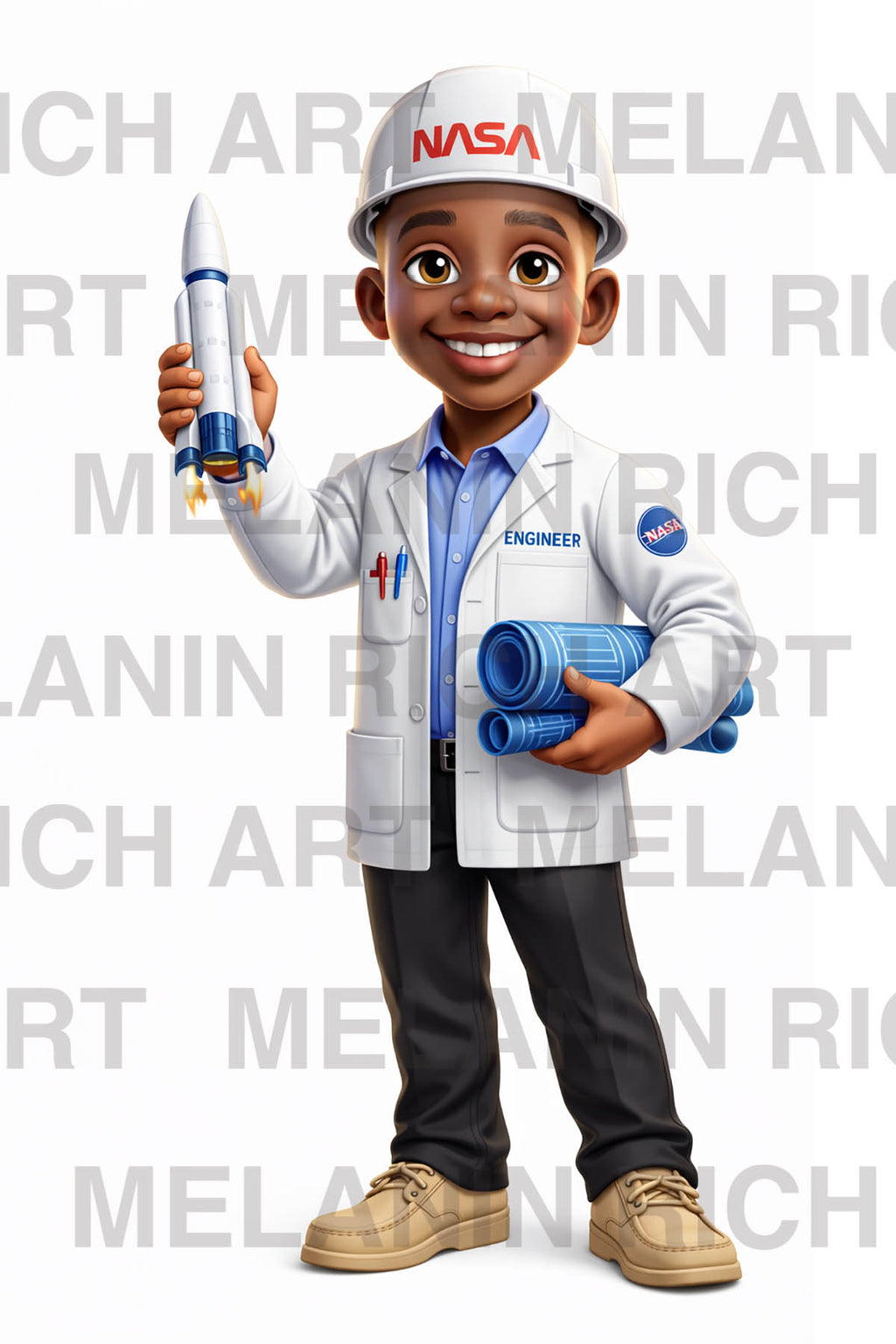 FUTURE STEM LEADERS – AFRICAN AMERICAN KIDS CGI COLLECTION