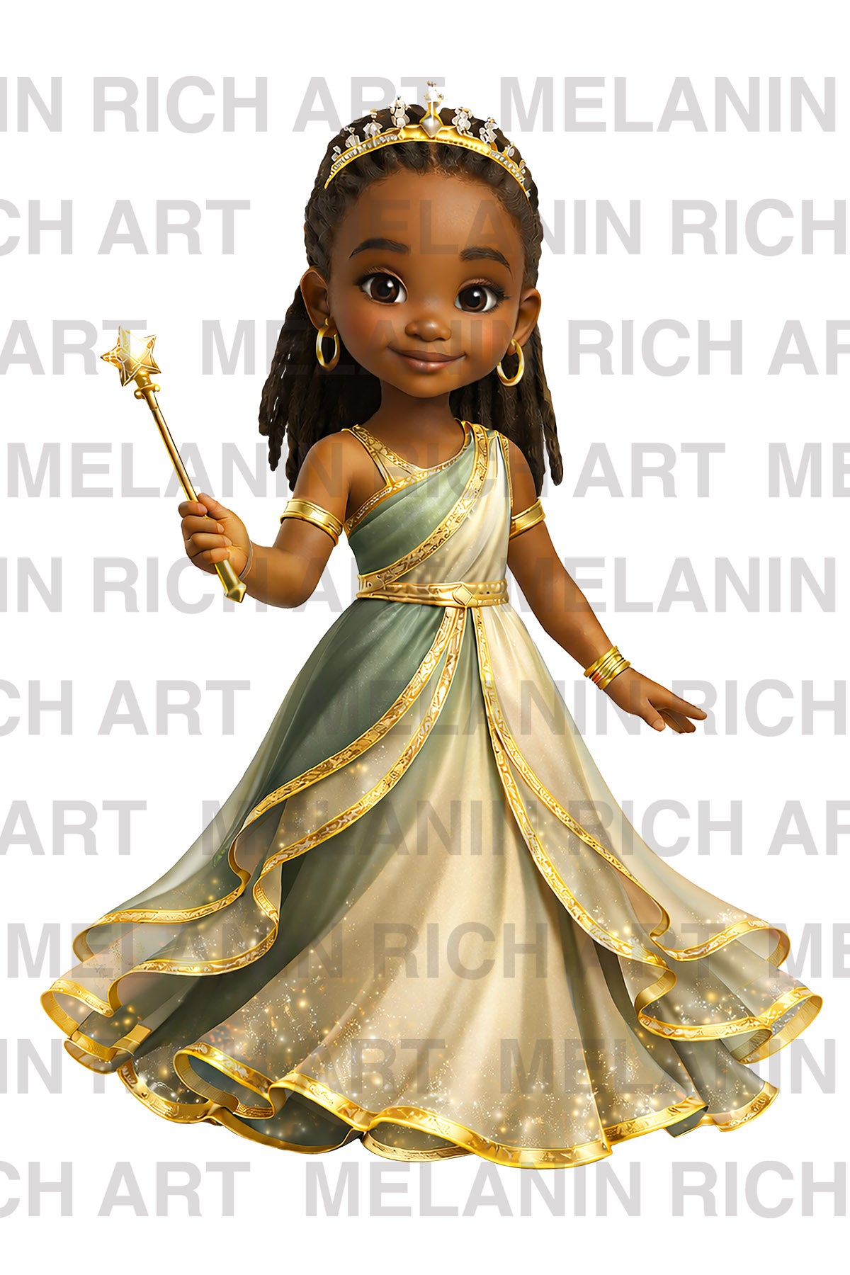 BLACK PRINCESS COLLECTION CLIP ART