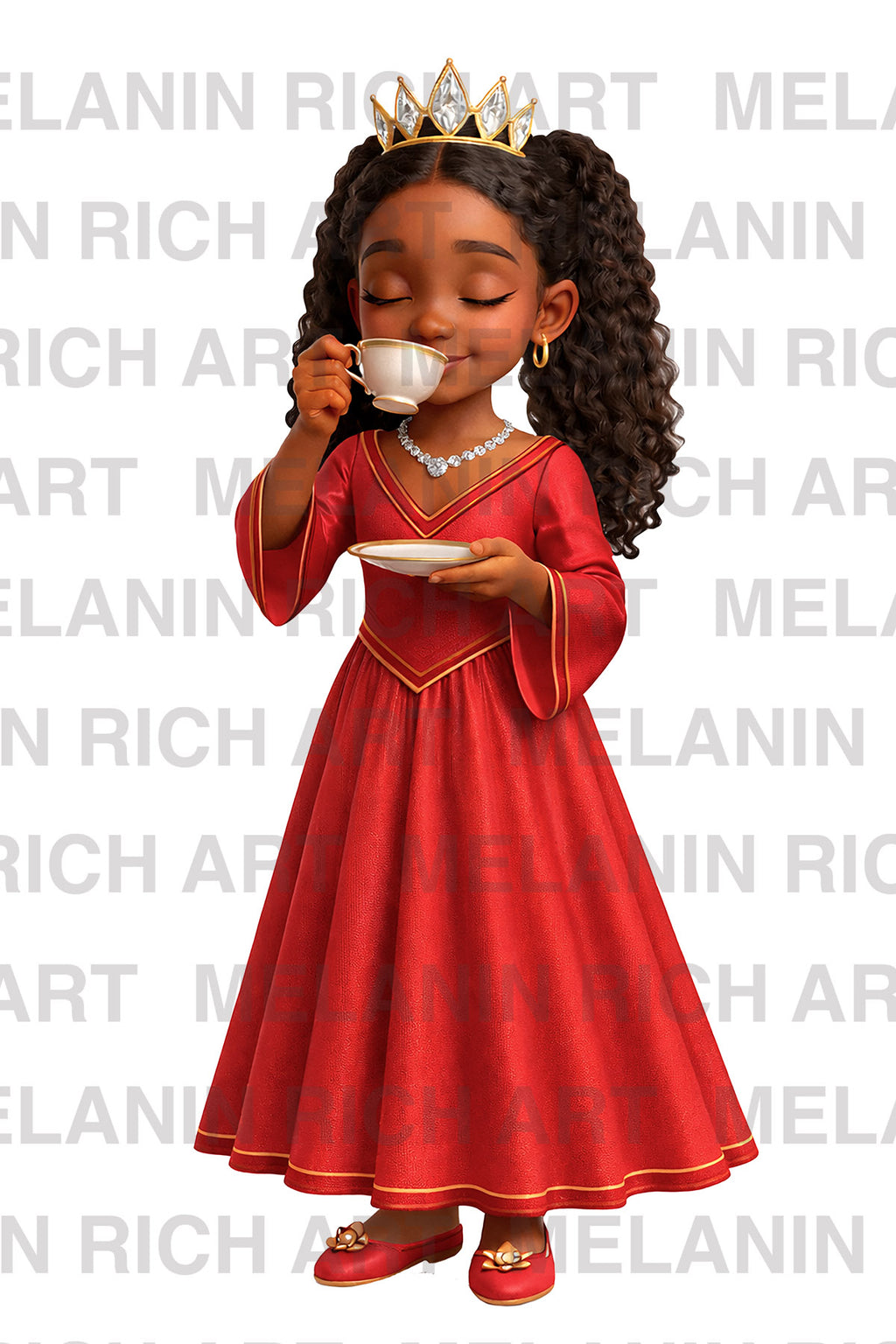 BLACK PRINCESS COLLECTION CLIP ART