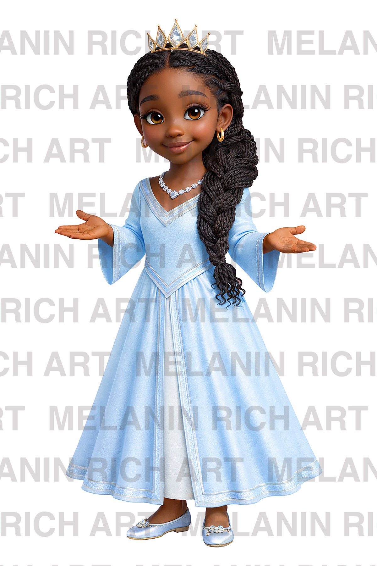 BLACK PRINCESS COLLECTION CLIP ART