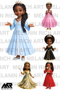 BLACK PRINCESS COLLECTION CLIP ART