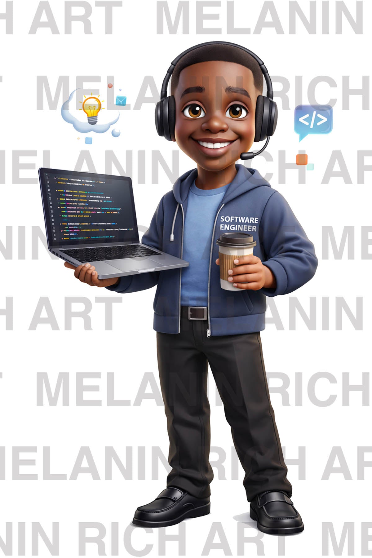 FUTURE STEM LEADERS – AFRICAN AMERICAN KIDS CGI COLLECTION