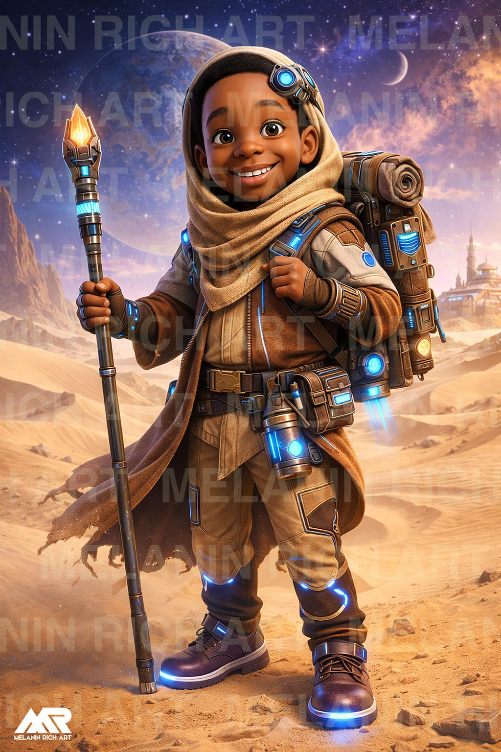 AFRO FUTURE SCI-FI KIDS POSTER COLLECTION DOWNLOADS