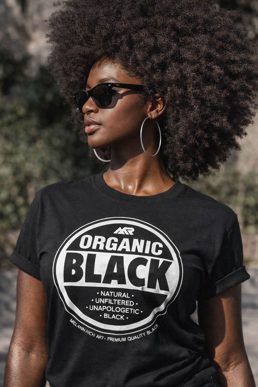 Afrocentric 'Organic Black' T-Shirt — Black Cultural Pride Tee