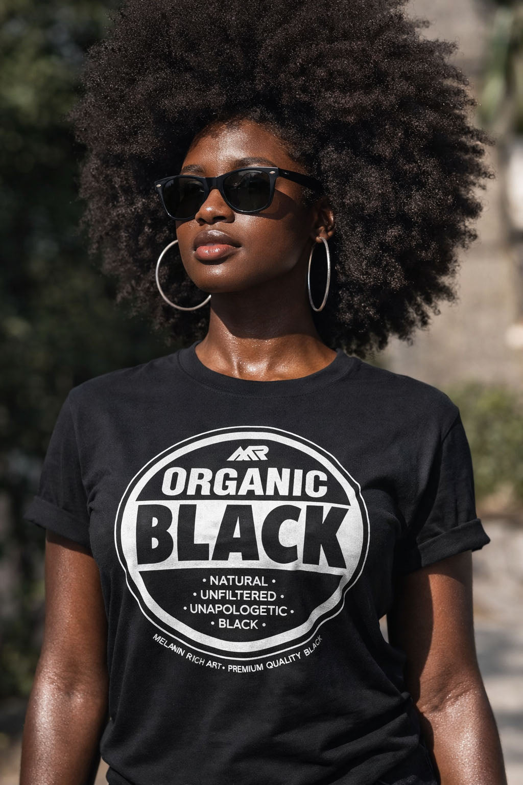Afrocentric 'Organic Black' T-Shirt — Black Cultural Pride Tee