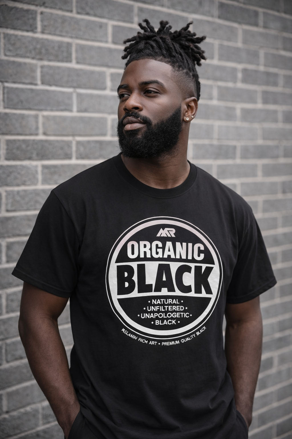 Afrocentric 'Organic Black' T-Shirt — Black Cultural Pride Tee
