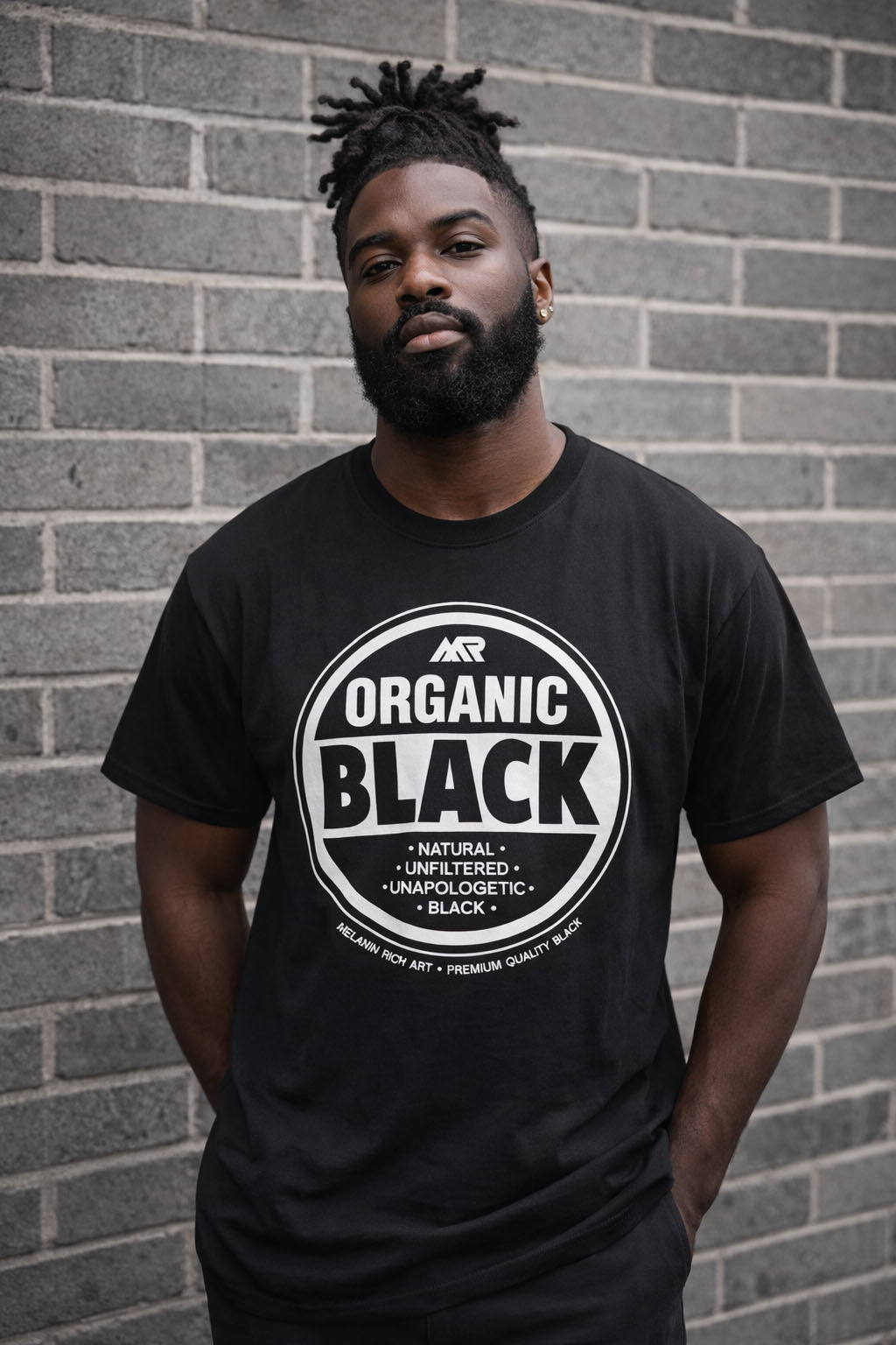 Afrocentric 'Organic Black' T-Shirt — Black Cultural Pride Tee