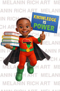 RBG SUPER KID BLACK BOY  EDUCATION HERO COLLECTION