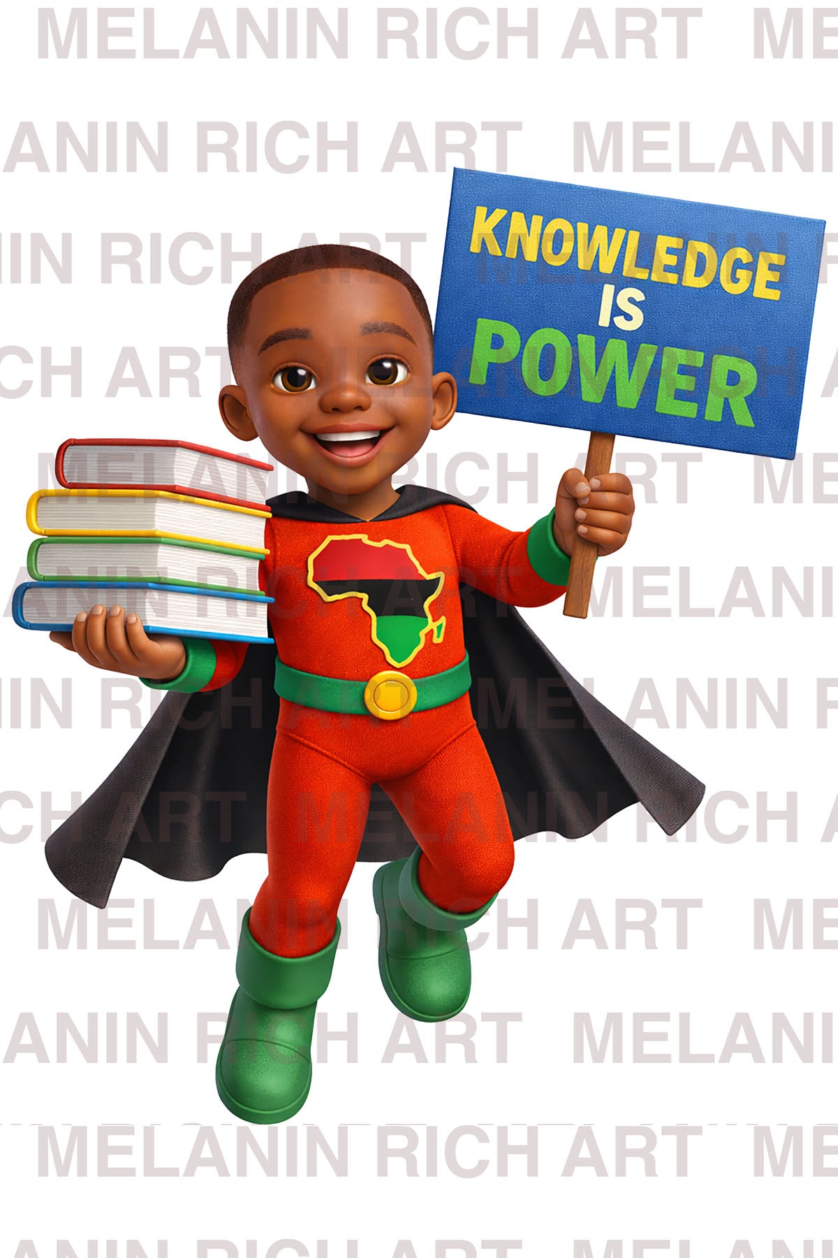RBG SUPER KID BLACK BOY  EDUCATION HERO COLLECTION